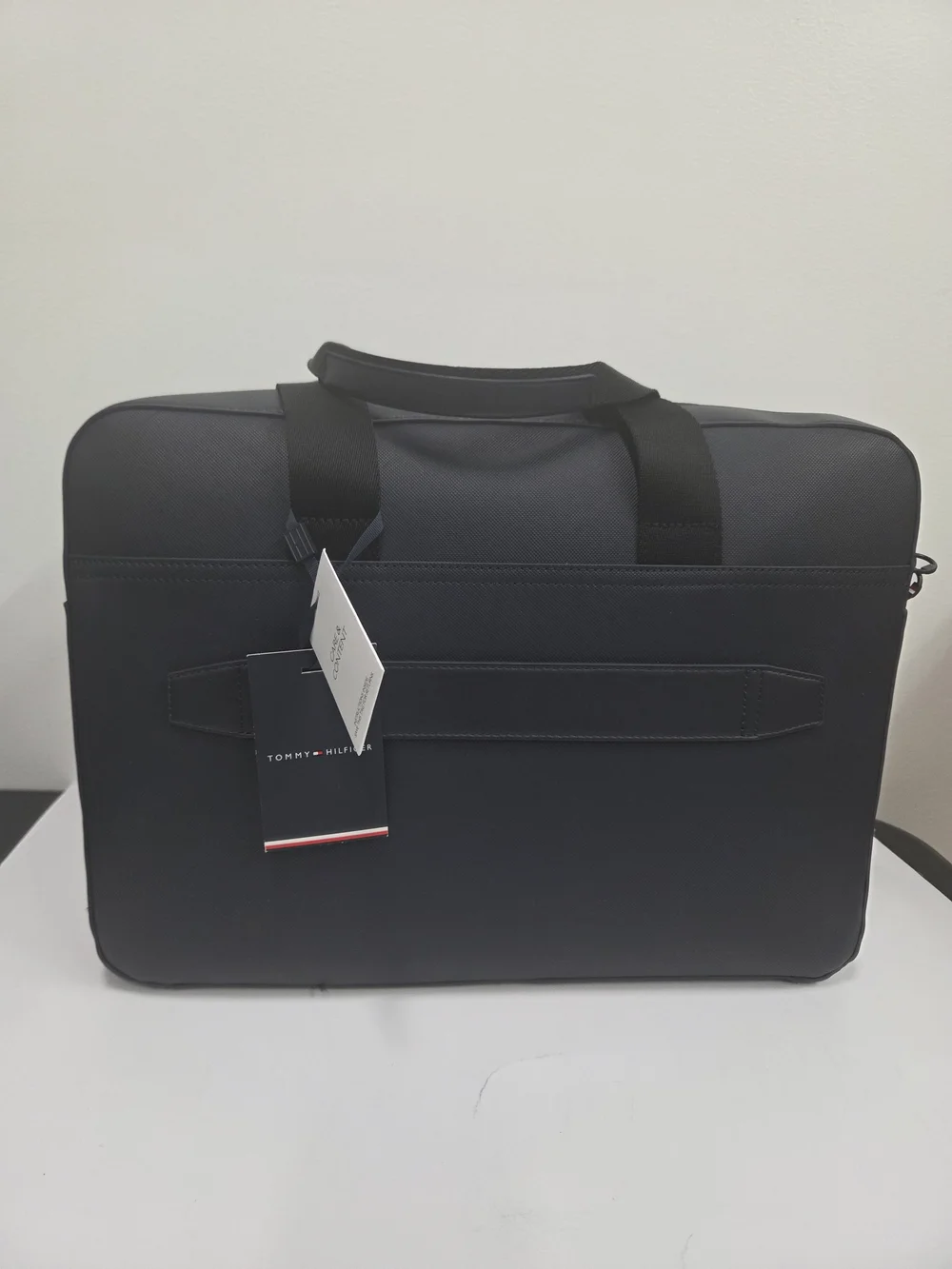 Tommy Hilfiger Blue Navy Men's Laptop Briefcase